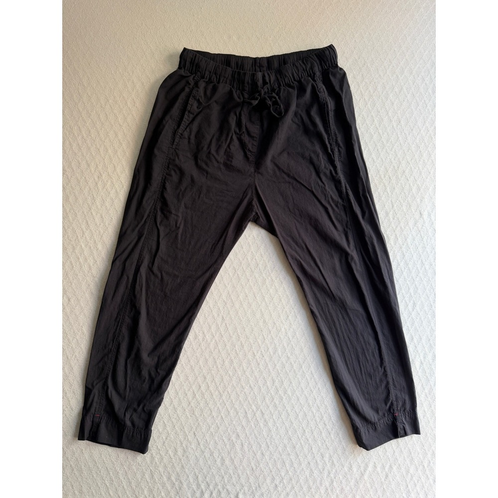 Xirena Black Draper Pant Cotton Poplin Dropped Crotch Elastic Waist Small USA